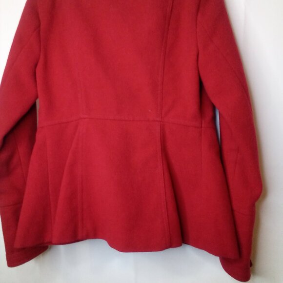 O'neill Coat women S Button Front Wool Blend Red - Picture 16 of 16